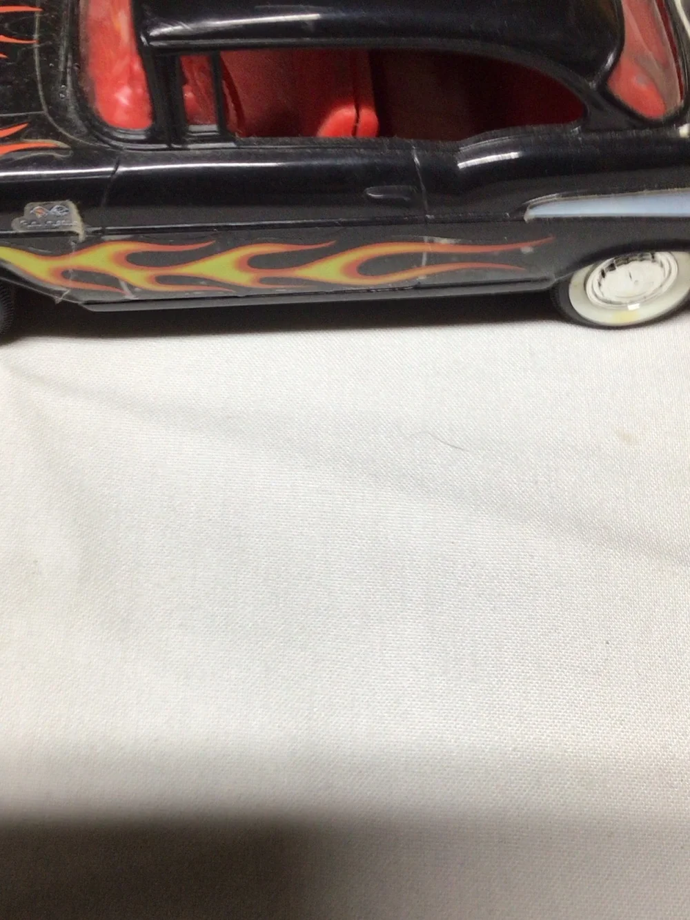 Die-Cast Black and Yellow Muscle Car Toy - Kids Vehicles